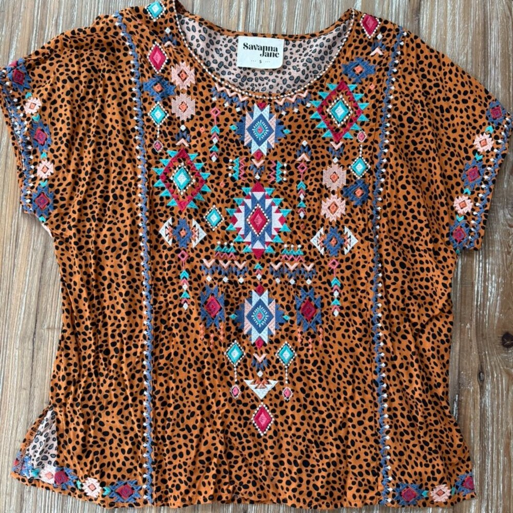 Savanna Jane Embroidered Top (S)